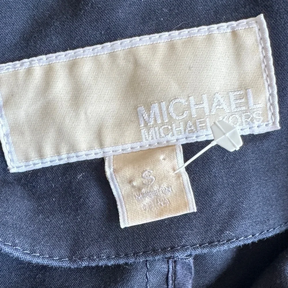 MICHAEL Michael Kors Navy Jacket with Gold Accents Sz S